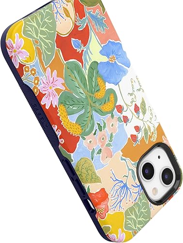 Vista 1174 de Casely Funda para iPhone 13 Compatible con MagSafe Color Splash de medianoche Funda retro abstracta Color de medianoche Splash Abstracto