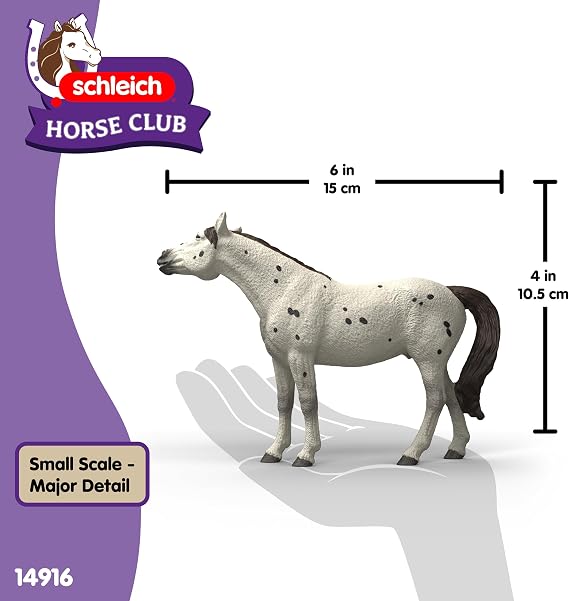 Schleich Horse Club - Knabstrupper Gelding Figure - Realistic Horse Toys for Girls and Boys - Equestrian Imaginative Play Figurines - Kids Ages 5+ | 14916