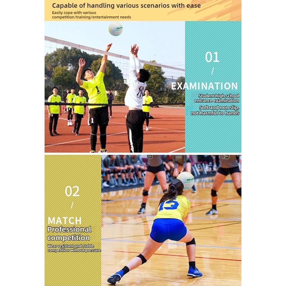 Indoor Outdoor Volleyball Maat 5 - Officiële Volleyballen Voor Beginners En Tieners Zachte Volleybal Indoor Outdoor Volleyball Maat 5 - Officiële Volleyballen Voor Beginners En Tieners Zachte Volleybal