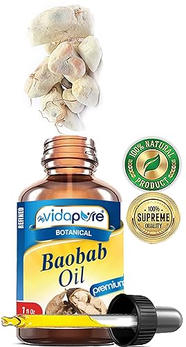 Miniatura 3 de MYVIDAPURE ACEITE BAOBAB 100% PURO CRECIMIENTO SALVAJE CRUDO 1 Fl.oz.- 1.0 fl oz. Para Cuidados De La Piel, Cabello, Labios Y Uñas