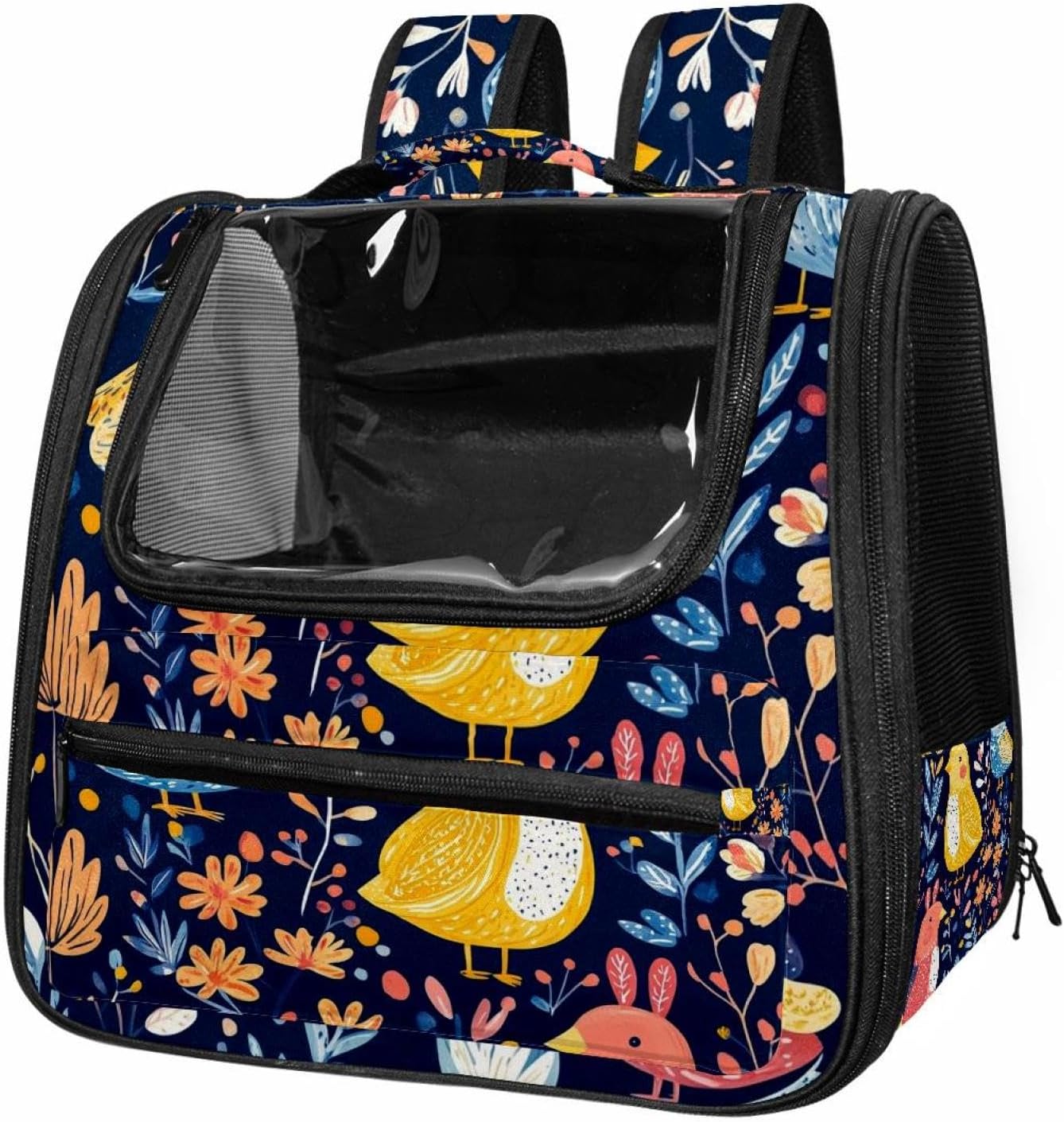 Easter Rabbits Eggs Plants Pet Travel Carrier | Ventilated Comfortable Design with Safety Features | Ideal for Small to Medium Sized Pets Cats, Dogs etc