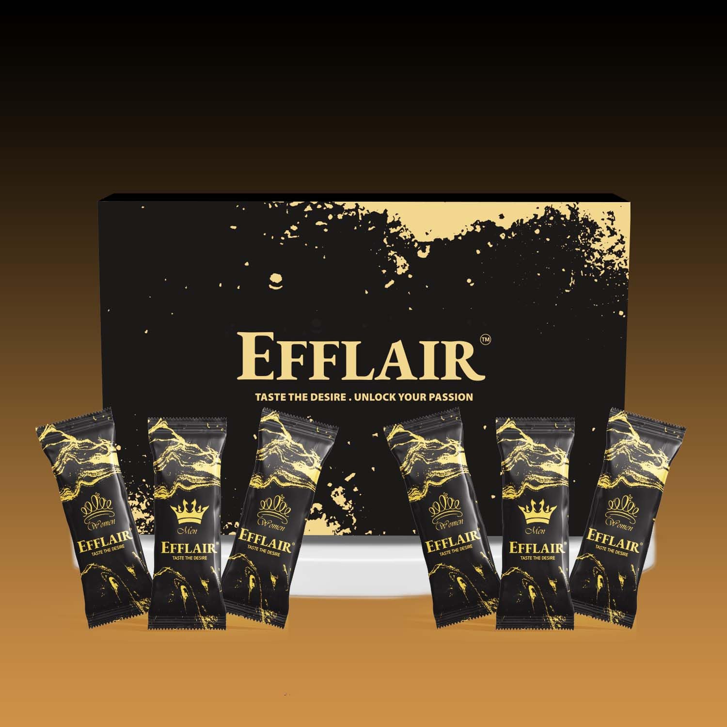 Efflair Premium Dark Chocolate for Men & Women | Mood Uplifting Indulgence with Natural Herbs | Romantic Gift | Gluten-Free & Vegan | 6x20g
