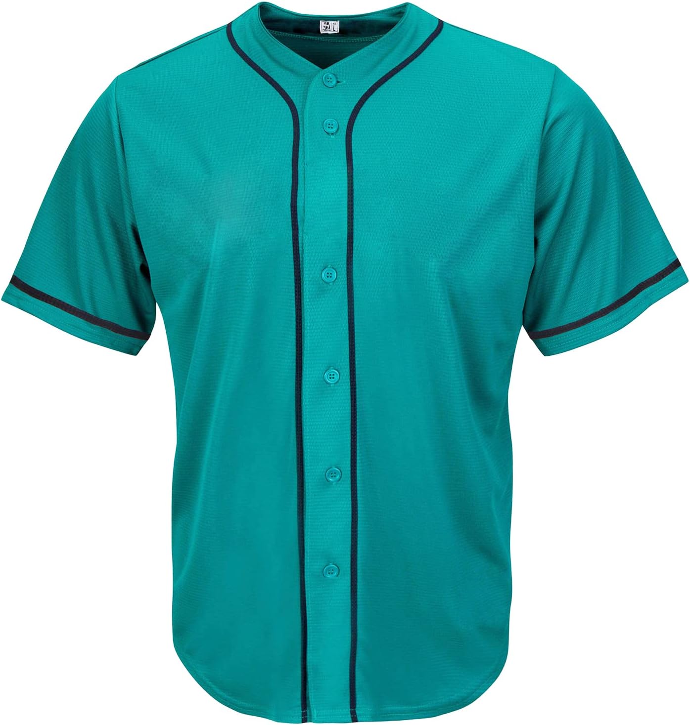 PullonsyBlack Custom Baseball Jersey for Men Full Button Mesh Embroidered Team Name & Numbers S-8XL