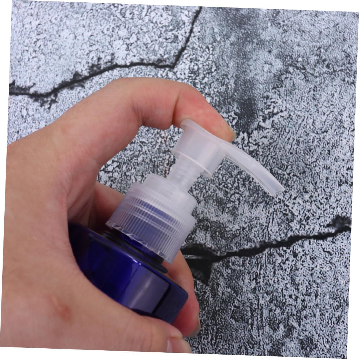 6Pcs 250ml PET Pump Bottles for Shampoo and Liquid Soap, Blue image 4