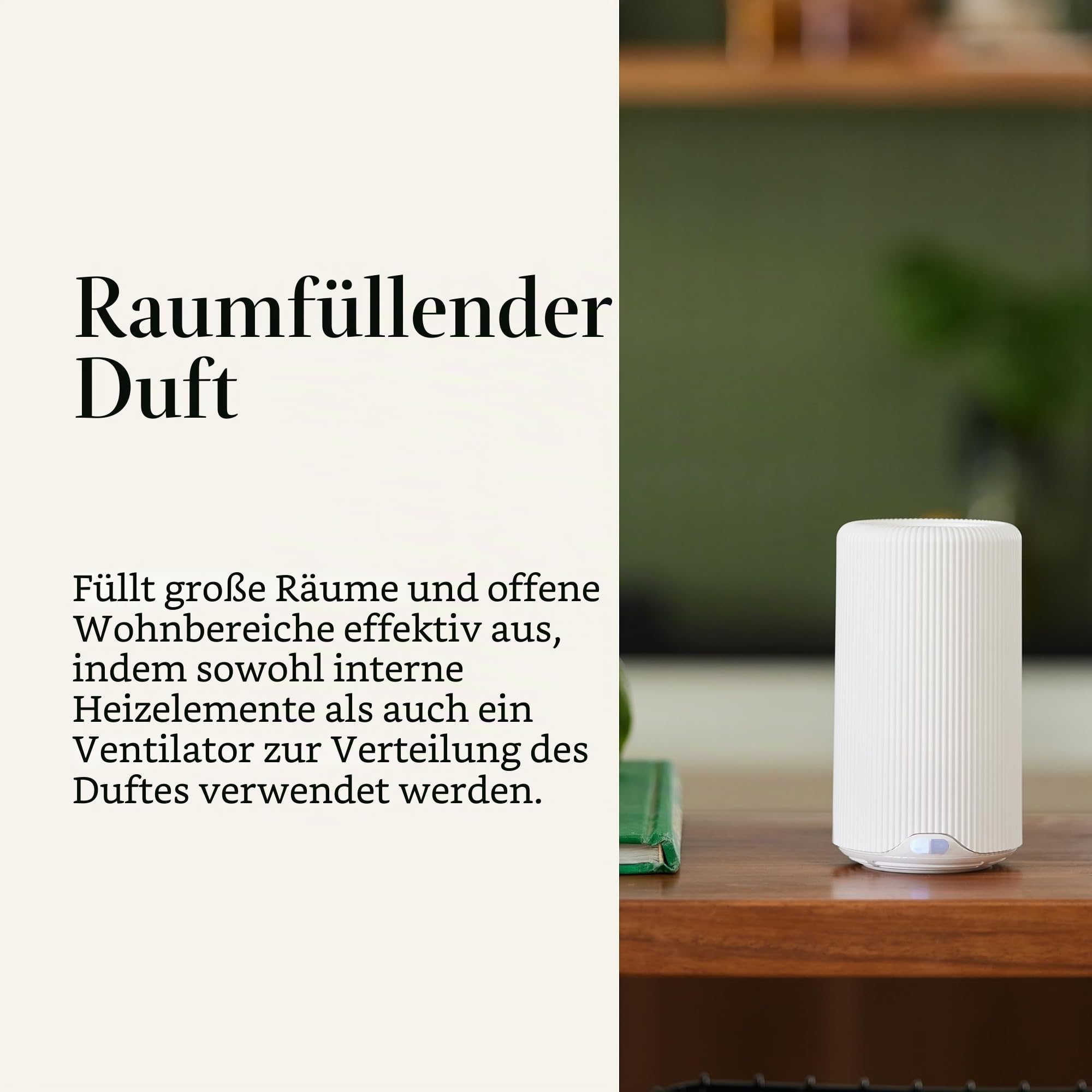 Pura Plus Smart-Home-Duftdiffusor für große Räume – Duftintensität anpassen, Zeitpläne, Timer und mehr in der Pura App einstellen – Düfte separat erhältlich – Weiß