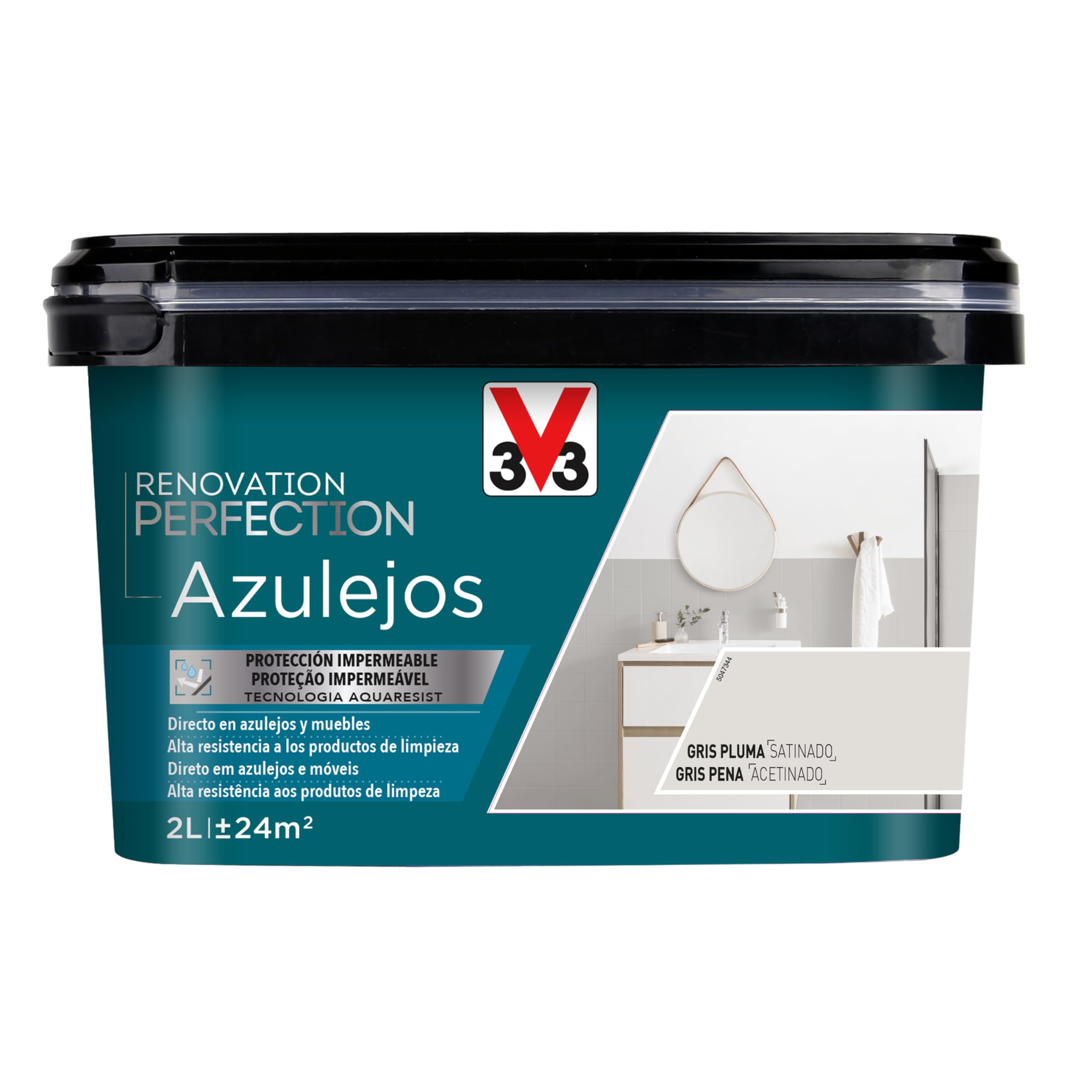Reno Perfection Azulejos pour relooker la credence de cuisine en gris pluma