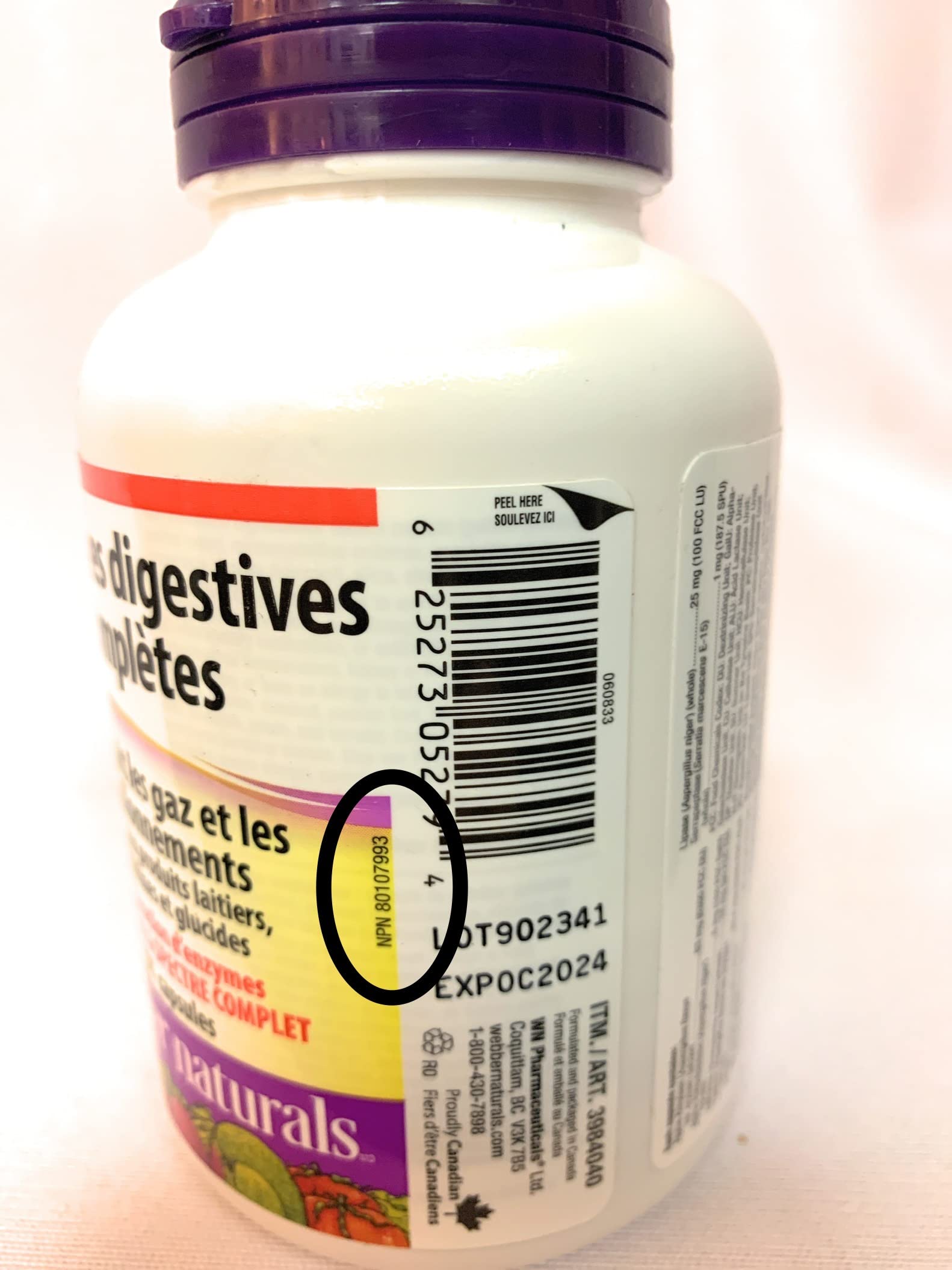 Webber Naturals Complete Digitive Enzymes : Amazon.ca: Health