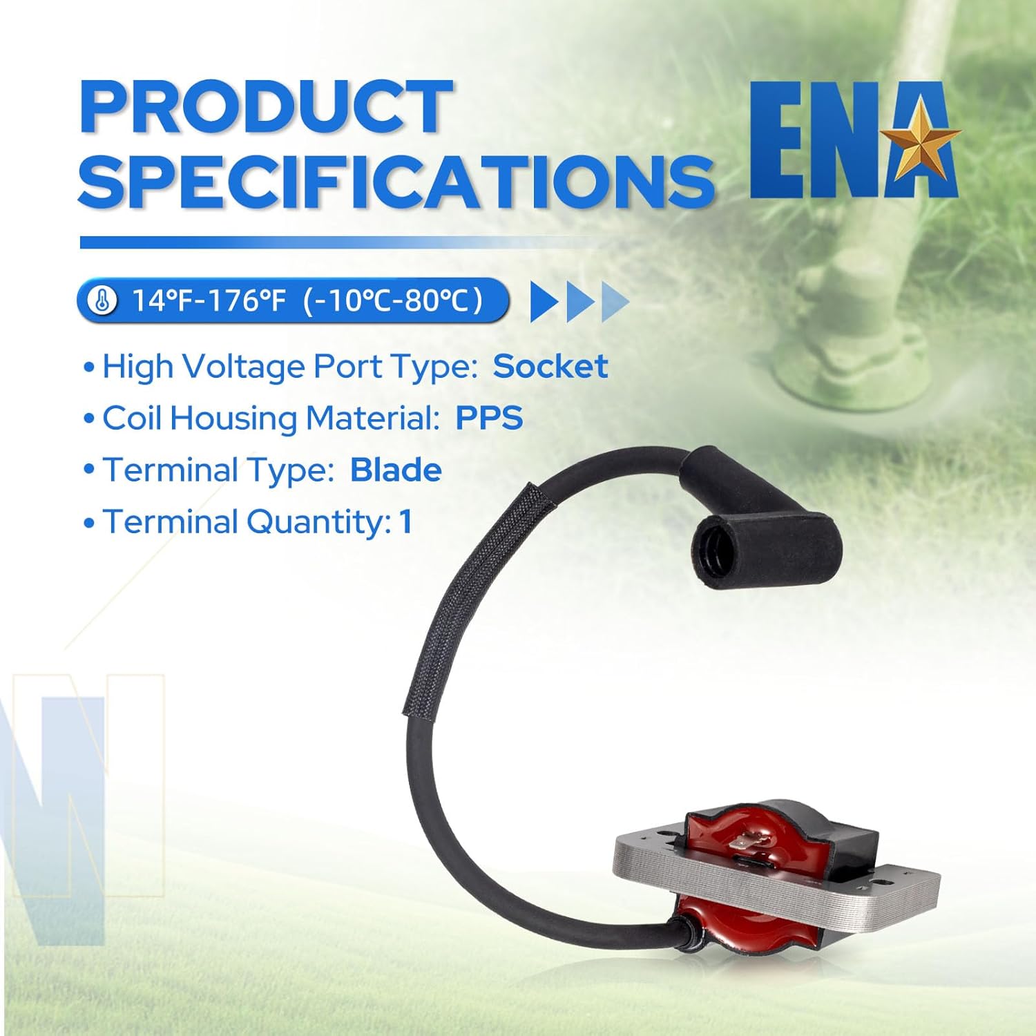 ENA Set of 2 Ignition Coil 32-584-06-S Compatible with Kohler KT ZT Engines 7000 Series Lawn Mower Engines KT610 T715 KT725 KT730 KT740 ZT710 ZT720 ZT730 Replacement for 3258406-S 3258406 3258406S