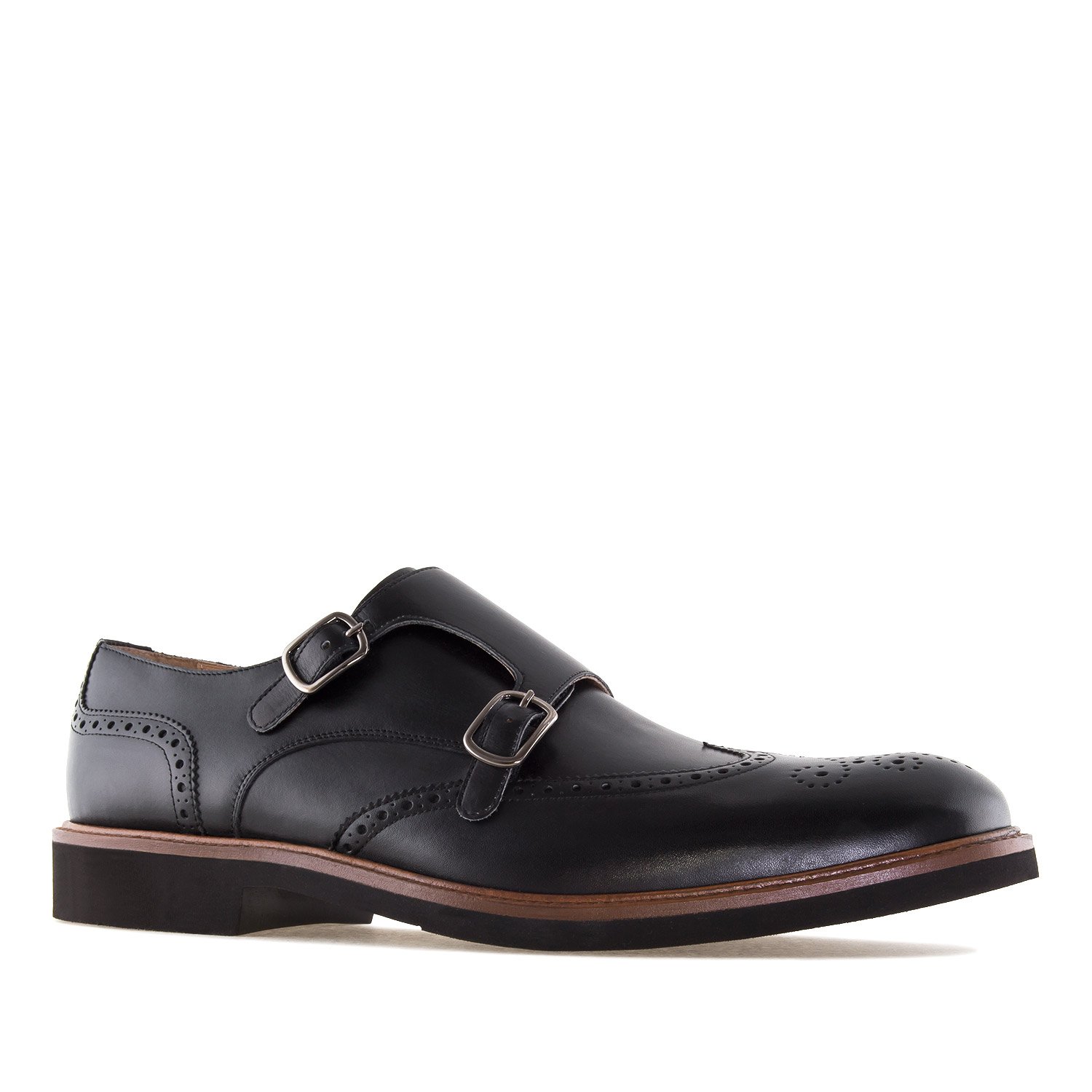 Andrés Machado - Zapatos de Hombre Elegantes Estilo Monk de Piel - 6314 - Zapatos de Vestir Formales y de Uso Diario - Tallas Especiales