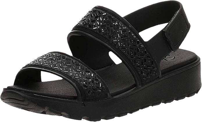 Amazon.com | Skechers Women's Foamies Footsteps-Glam Party Sandal | Sport  Sandals \u0026 Slides