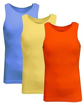 Galaxy by Harvic 3-Pack Mens Heavy-Weight Ribbed Tank Tops