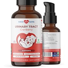 Cranberry Liquid for Cats - UTI, Bladder Health & Incontinence | Liquid cranberry formula for cats. Easy to mix with food. Supports UTI relief, bladder health & urinary tract function.