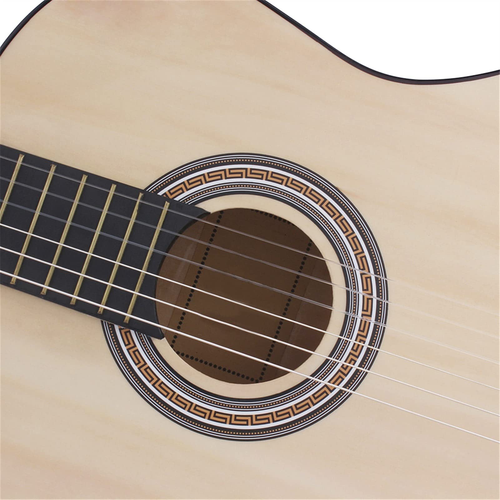 Ukulele NOWY 39. Calowy Klasyczny Gitara Akustyczna 6 Ciąg Drewniana Ludowa Gitara Guitarra Instrument Muzyczny Dla Początkujących Practice 5 Kolorów (Color : Light Yellow)