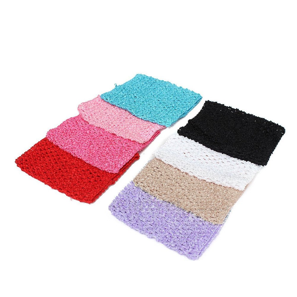 Bandeau Tube élastique Crochet - 9 Pouces - Multi-couleurs - Pour Fille, Tutu, Déguisement - Fête & Photo