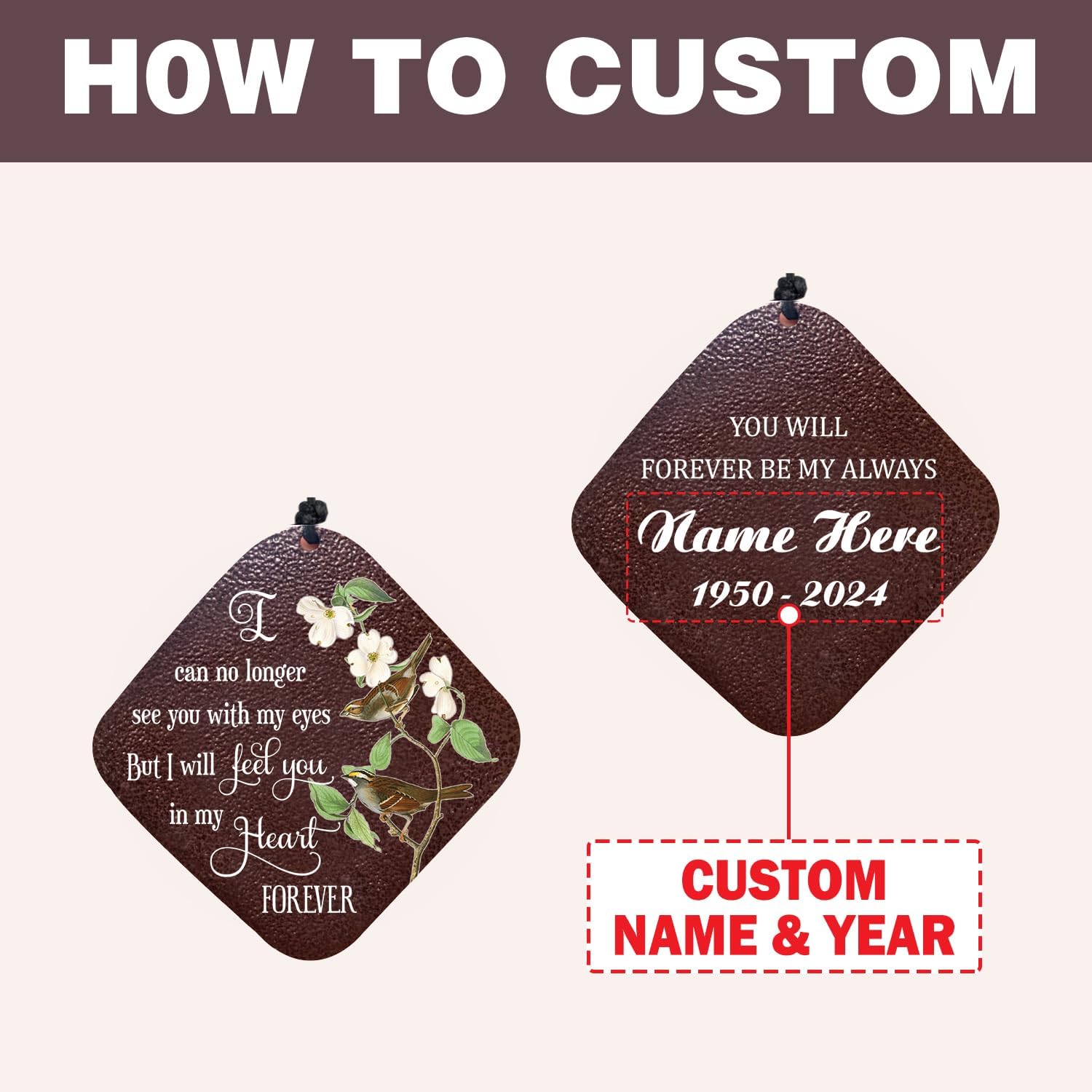 Personalized Wind Chimes, Memorial Wind Chimes 28inch, Custom Wind Chime for Loss of Mother, Loving Memory Wind Chime, Sympathy Gifts Garden Home Decorations