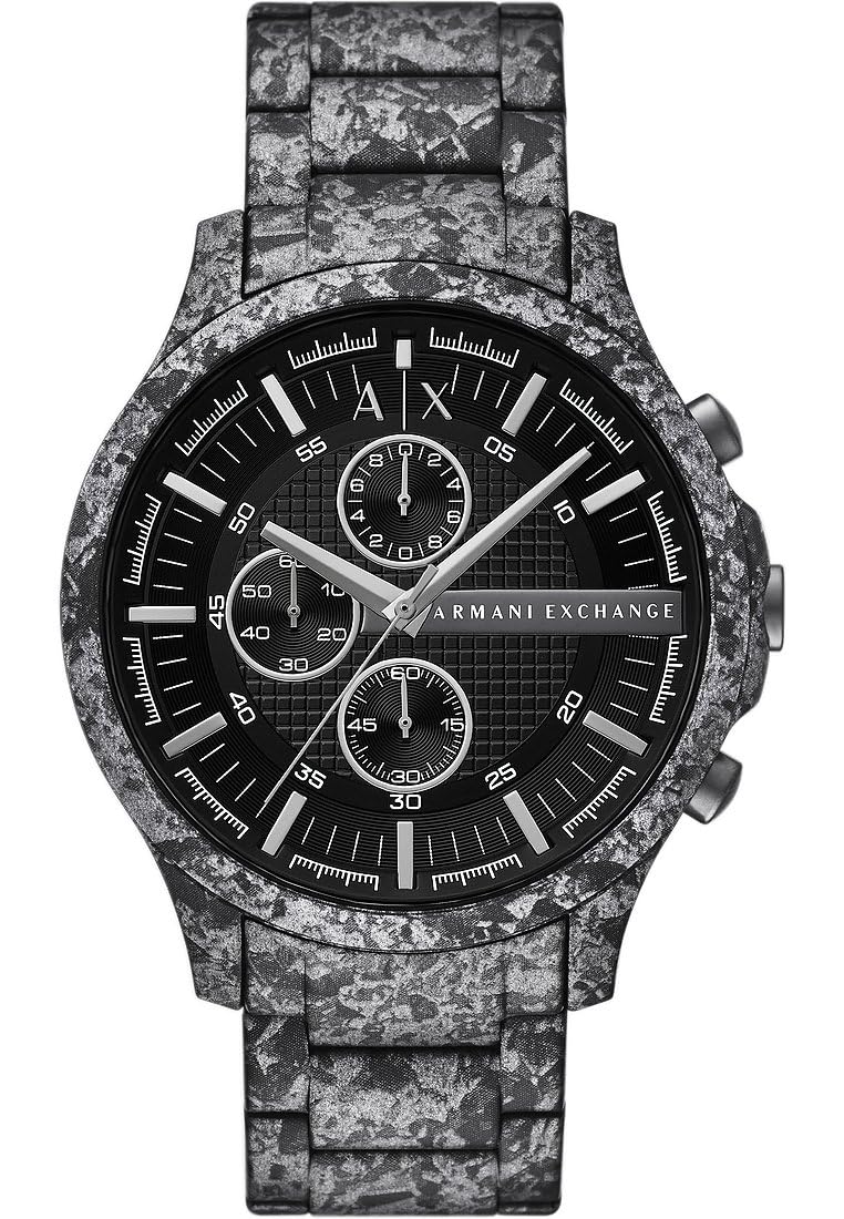 Armani Exchange Watch for Men, Quartz Chronograph Movement and 46mm Case Size with Stainless Steel Strap