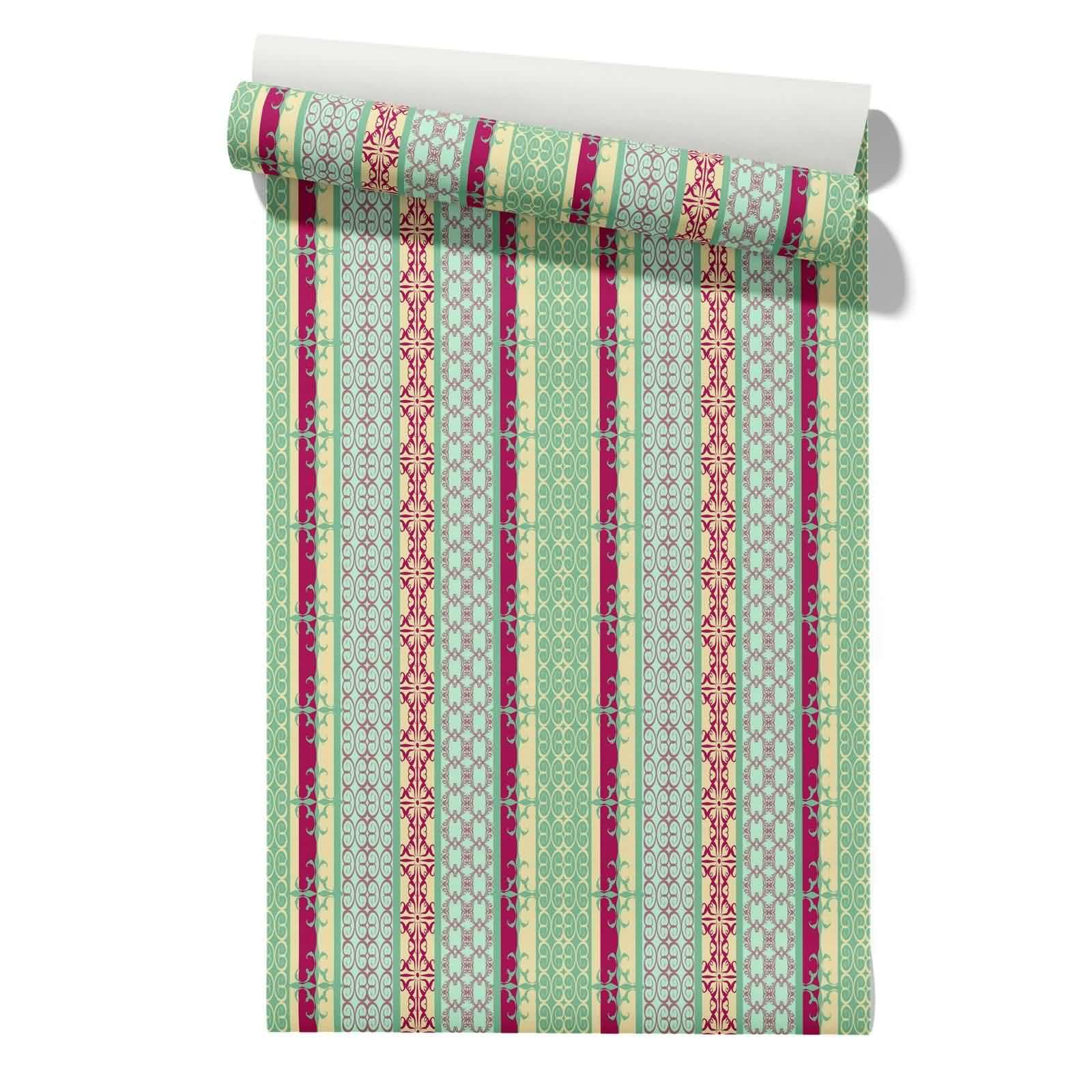 Cevan Style 18 Self Adhesive Heat Resistant Wallpaper For Kitchen Walls Motorhome Covering Ethnic Patterns Retro 45X300cm