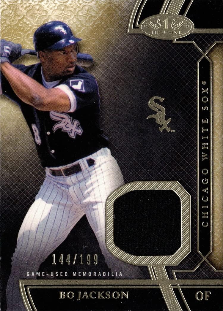 2015 Topps Tier One Relics #TSR-BJ Bo Jackson Game Worn Jersey Baseball Card - Only 199 made!