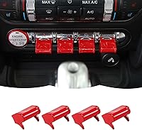 Vista 8 de RT-TCZ Interruptor de navegación de control de consola central de fibra de carbono, decoración de cubierta de interruptor de navegación, accesorios