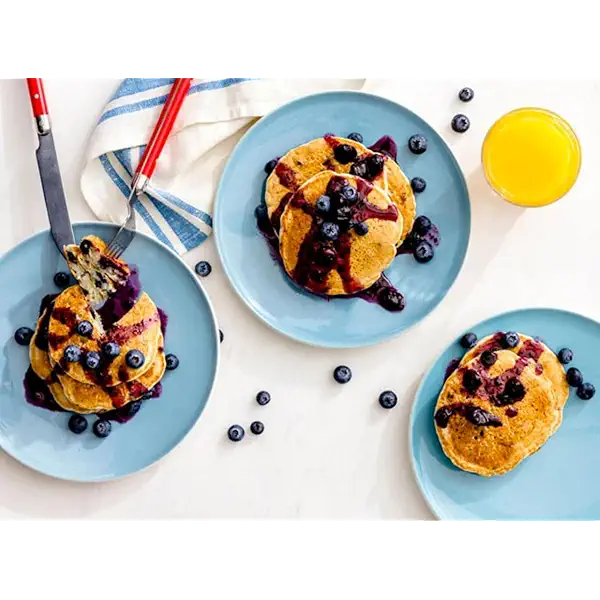 Blueberry Pancake and Waffle Mix by Made with Real Blueberries, Non-GMO, Just Add Water, 14 Ounce, 1 Pack 8