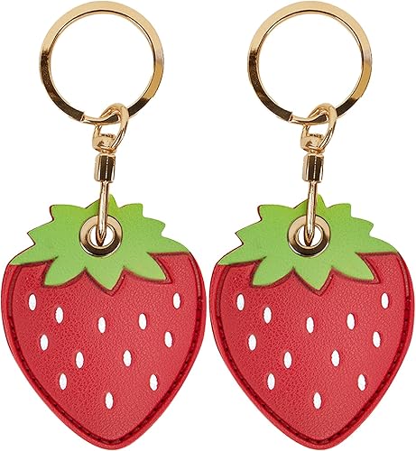 Miniatura 10 de Funda de cuero compatible con Apple AirTag, rastreador de llavero GPS Airtag con llavero, cubierta protectora antiarañazos para AirTag