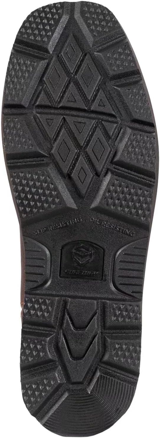 SUREWAY Men's Western Cowboy Boots-Soft Toe,Waterproof Square Toe Work Boots for Men,Comfortable & Durable,Oil/Slip Resistant,Thicker Leather,Rubber Sole,Work Shoes With Embroidered - Image 7