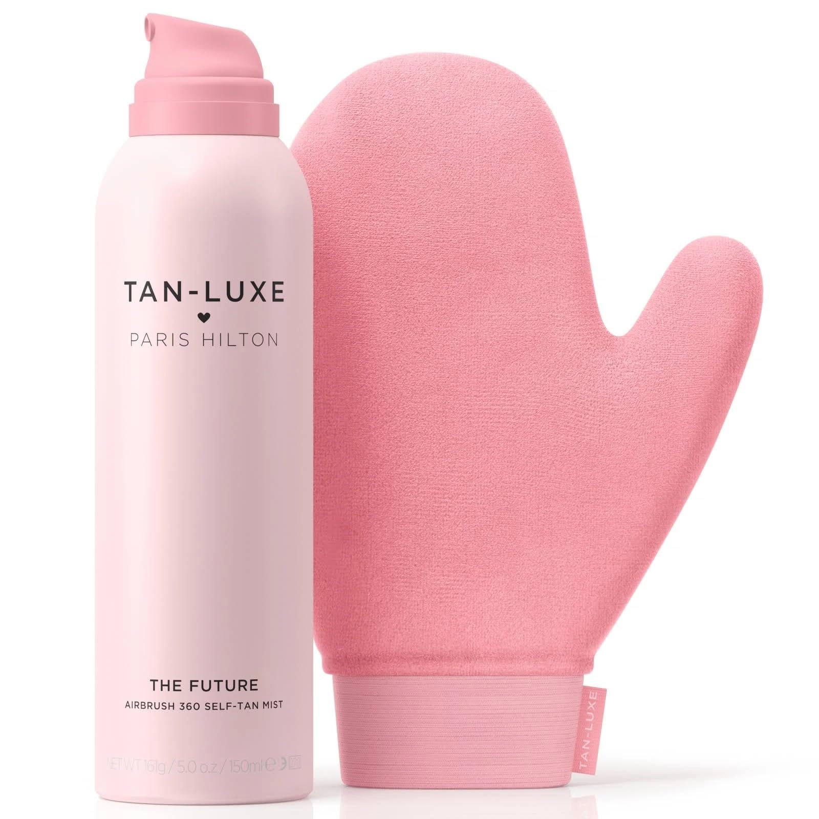 Tan-Luxe x Paris Hilton The Future Collection: The Future Airbrush 360 Self-Tan Mist and Luxe Tanning Mitt