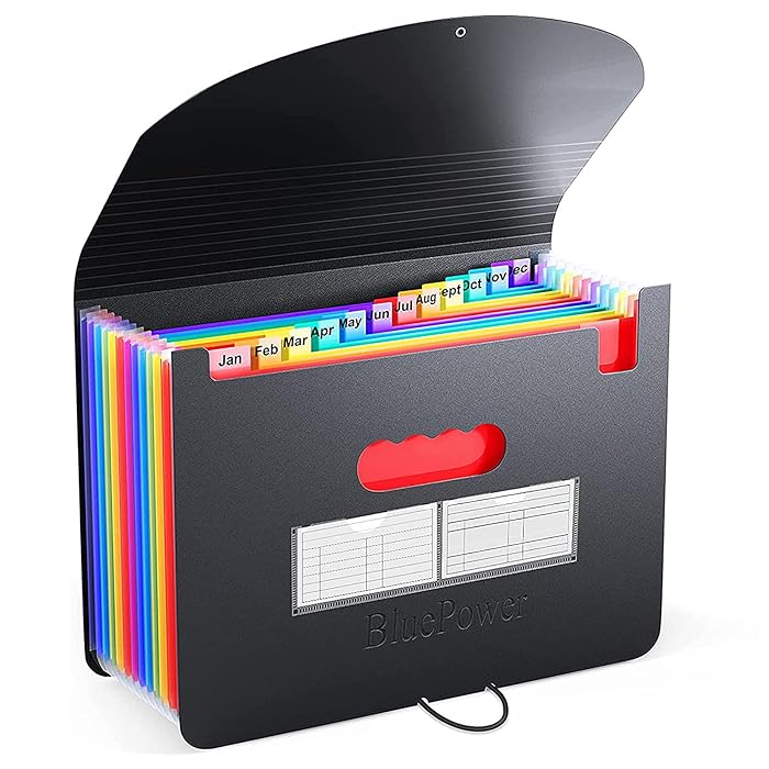 Buy ThinkTex Accordian File Organizer, 12 Pockets Expanding File