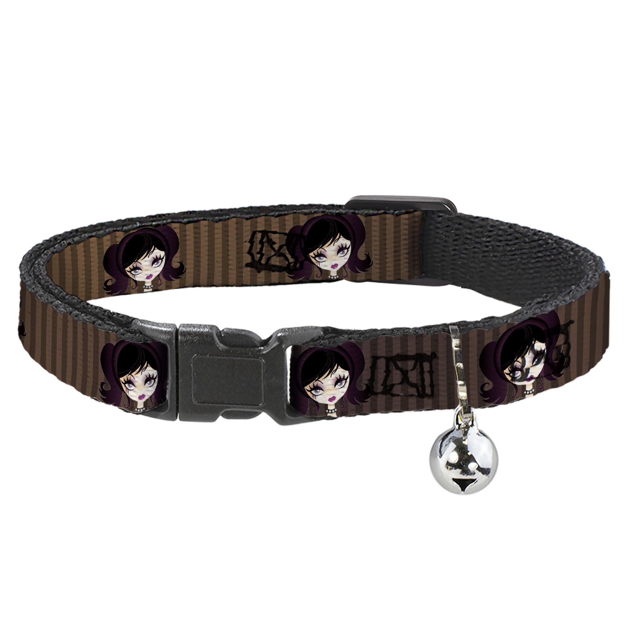 Collar de gato antiahogo Buckle-Down Cutesy Girl con hebilla de seguridad