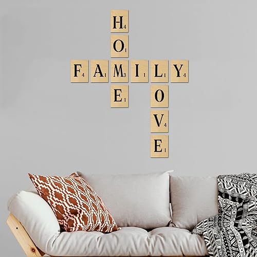 Miniatura 6 de Plantillas de letras de 5 pulgadas para pintar sobre madera, 42 plantillas de números del alfabeto para manualidades, plantillas de dibujo de