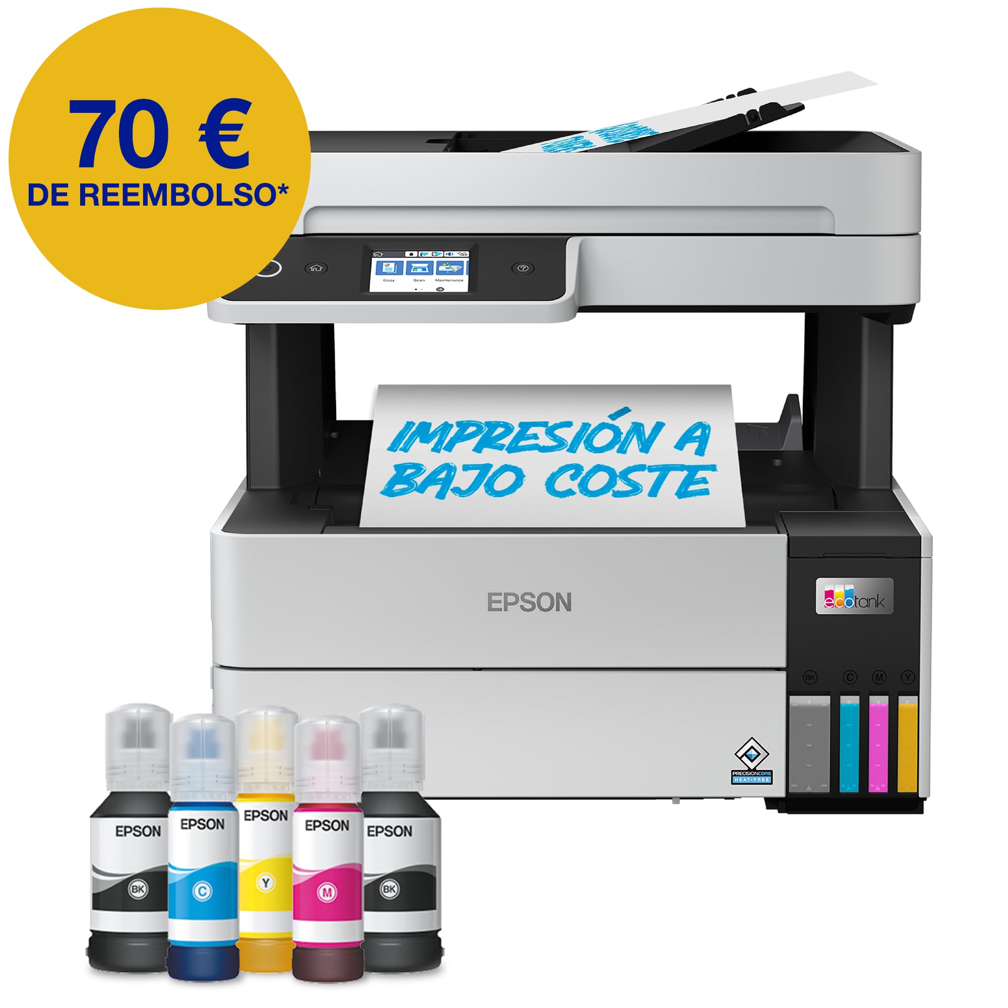 Impresora multifunción EcoTank ET-5150 A4 con depósito de tinta, conexión Wi-Fi