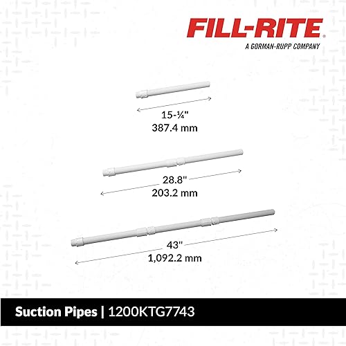 Miniatura 2 de Fill-Rite 1200KTG7743 Tubo de Succión de 3 Pc. - 1" x 44"