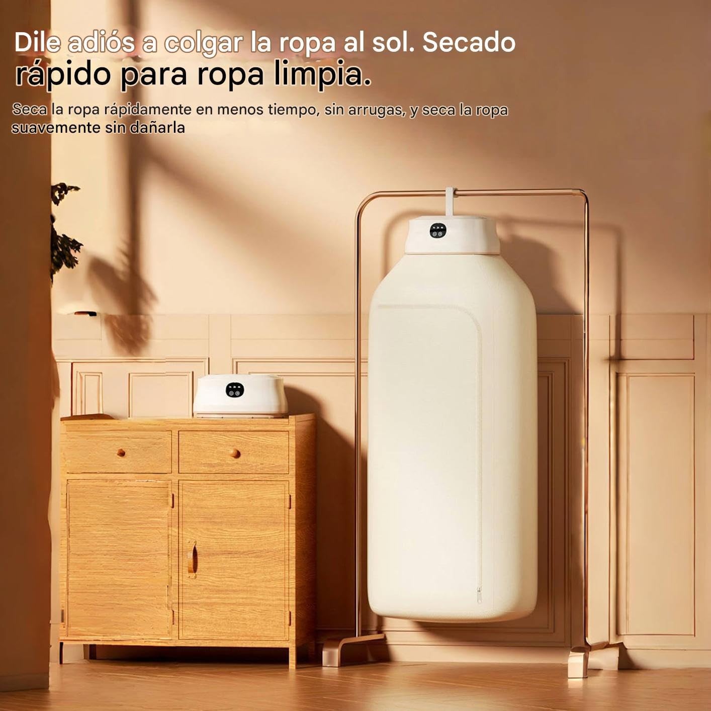 Secadora de Ropa Portátil | Secado Rápido Plegable y Silenciosa - Secadora De Ropa Portátil De 400 Vatios - Para Toallas Camisas Prendas Apartamentos Residencias Autocaravanas Viajes Hogares