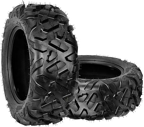 Miniatura 10 de Neumáticos para ATV, Paquete de 2 26x11-12 26x11x12 Neumáticos ATV UTV para Sendero, Desierto, Lodo, Tierra, Calle, Arena, 6PR Sin Cámara