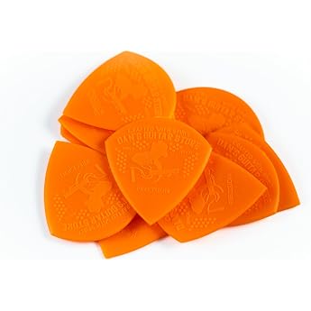 Dan's Guitar Store Precision Pick - 0.70 mm Precision Pick - Pack of 10 Maximum Adhesion Conical Precise Medium to Thin Highly Visible Precision Pick for Professionals