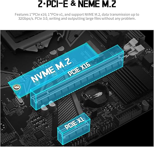 Miniatura 4 de Placa base H511M PRO LGA 1200 para procesadores de la serie 10 y 11 generación (Micro ATX, DDR4 de doble canal, SATA 6Gbpss, USB 3.0, NVME M.2, PCIe