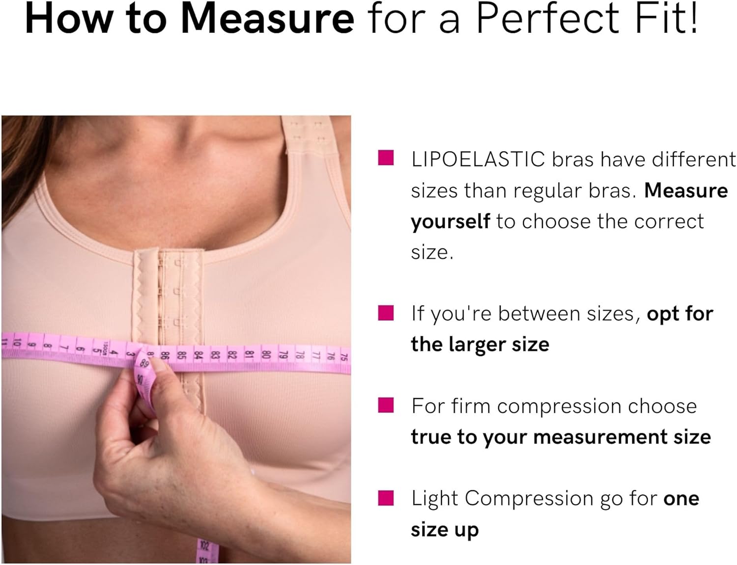 LIPOELASTIC PI Extra - Mastectomy Bra, Surgical Bra, Post-Surgery Bra, Compression Bra for Women Post-Surgery Front Closure