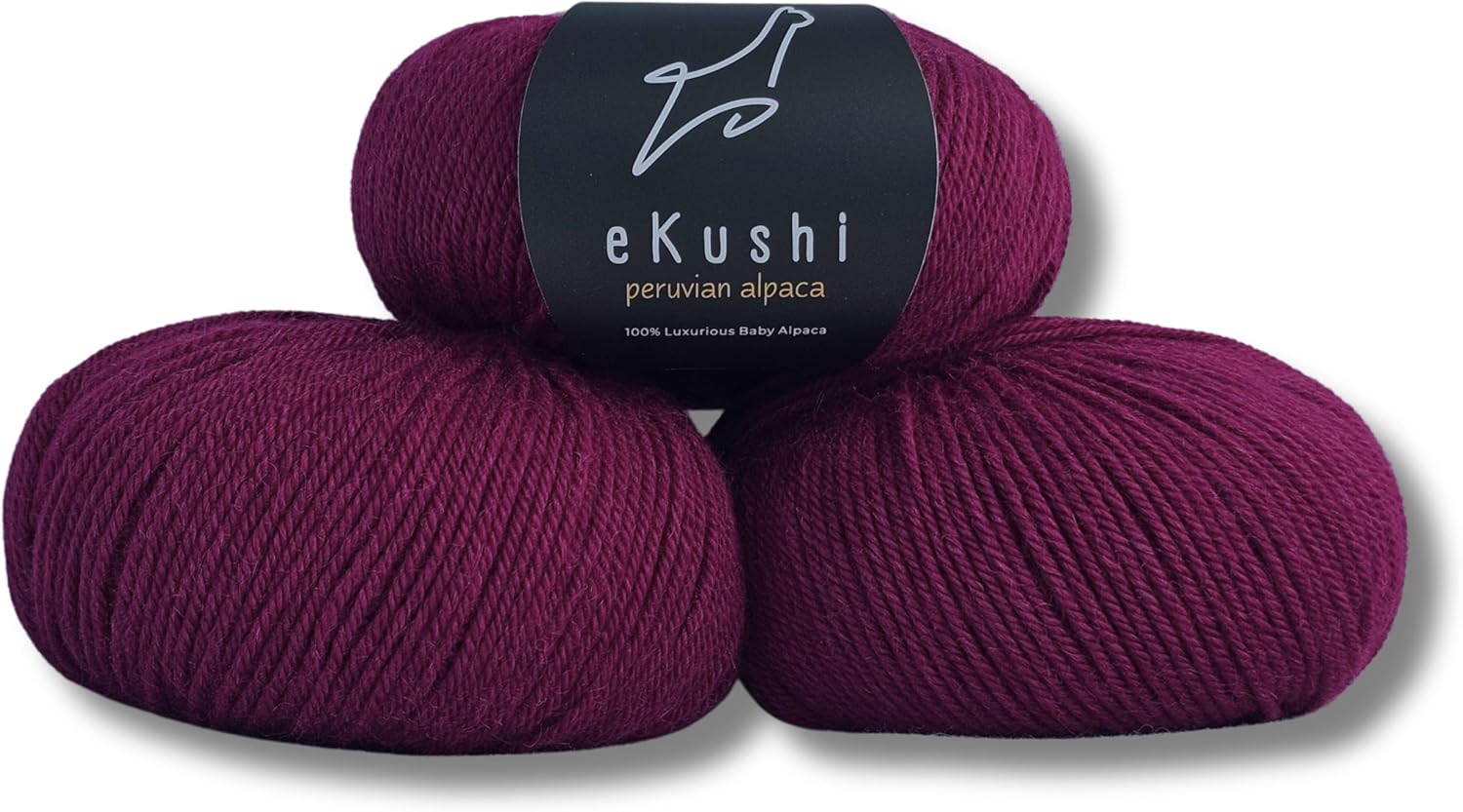 Amazon.com: eKushi 100% Baby Alpaca Yarn for Knitting & Crocheting ...
