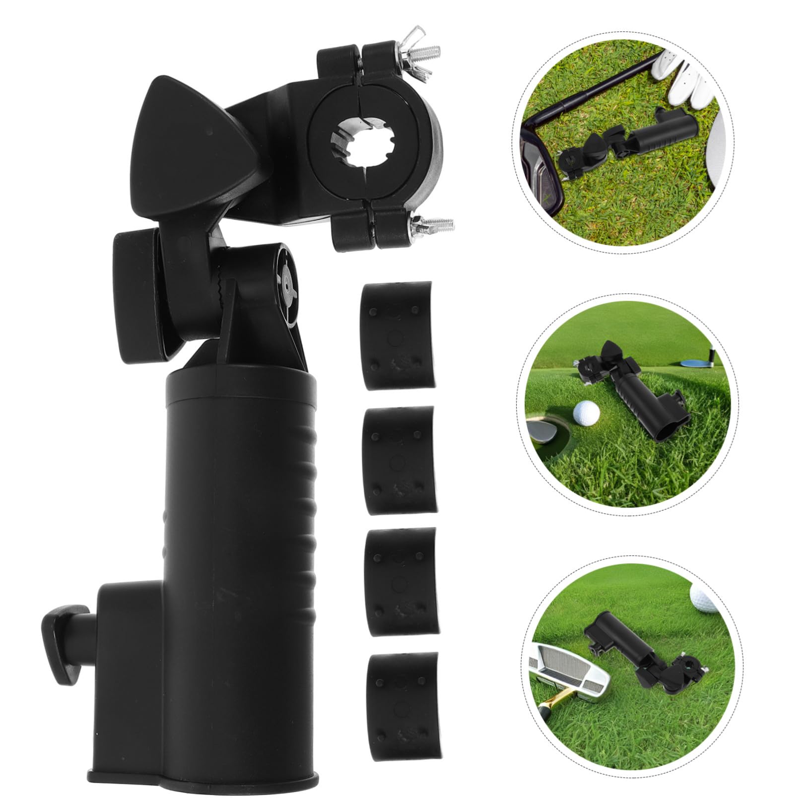 Toyvian 2stücke Schirmhalter Für Golftrolleys Schirmklemme Mit Ständer Befestigung Wetterfeste Organisation Geeignet Für Trolley-Accessoires