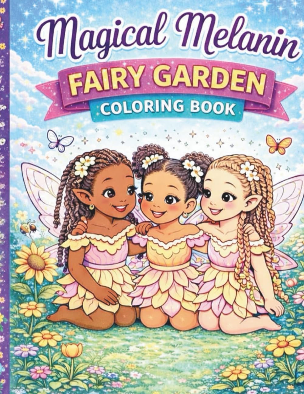 Magical Melanin: Fairy Garden Coloring Book