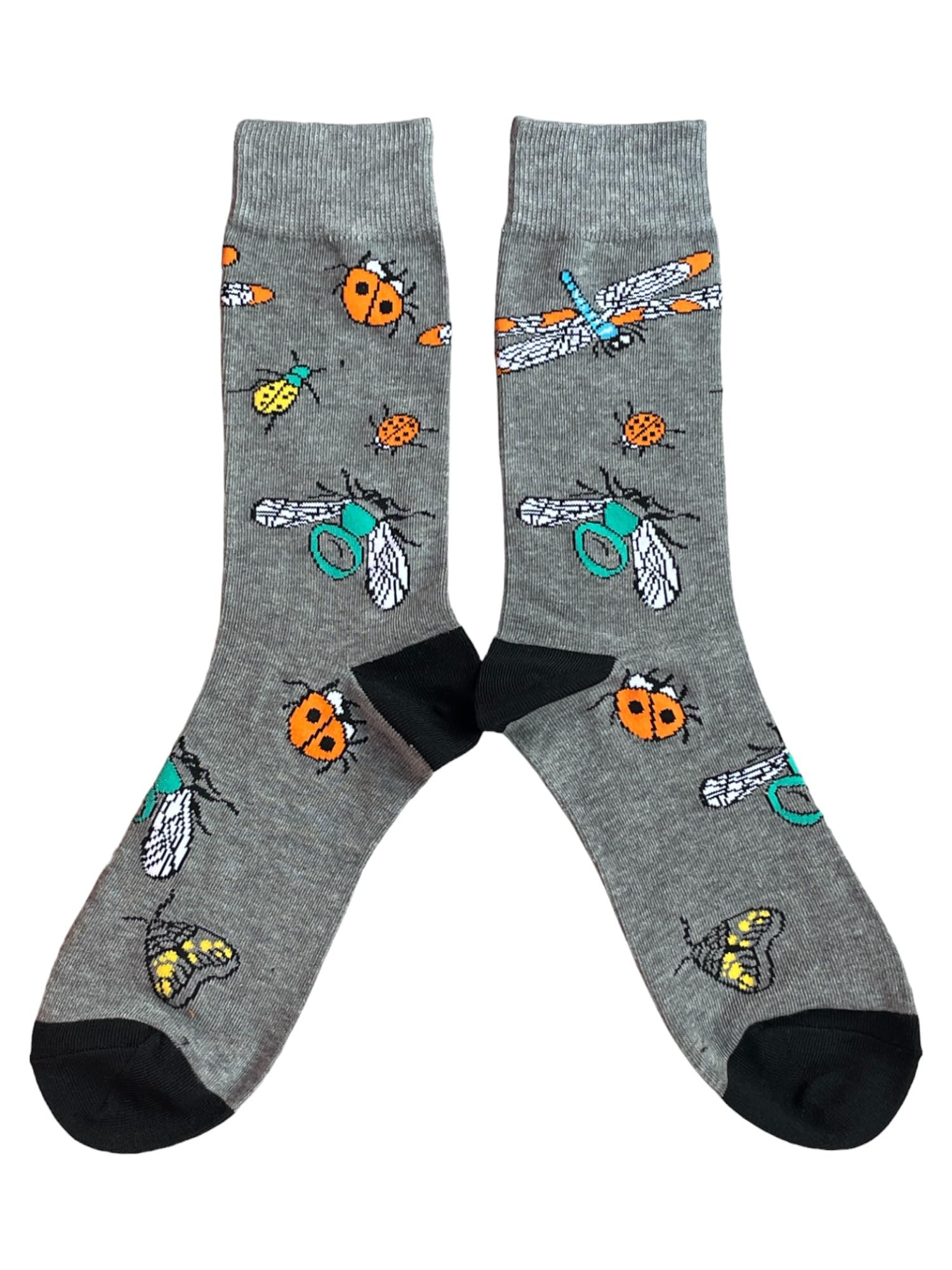 Sock Shack Mens Entomologist Dragonfly Ladybird Moth Socks One Pair Multicolour 6-10 UK / 39-44 Eur / 7-11 US