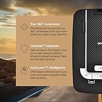 Vista 3 de Detector de radar láser Escort MAX 360 - GPS, alertas direccionales, antena dual delantera y trasera, conectividad Bluetooth, alertas de voz