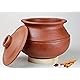 Craftsman Clay Rice Handi/Earthen/Mud/Mitti Pot with Lid for Cooking and Serving 3 Liter