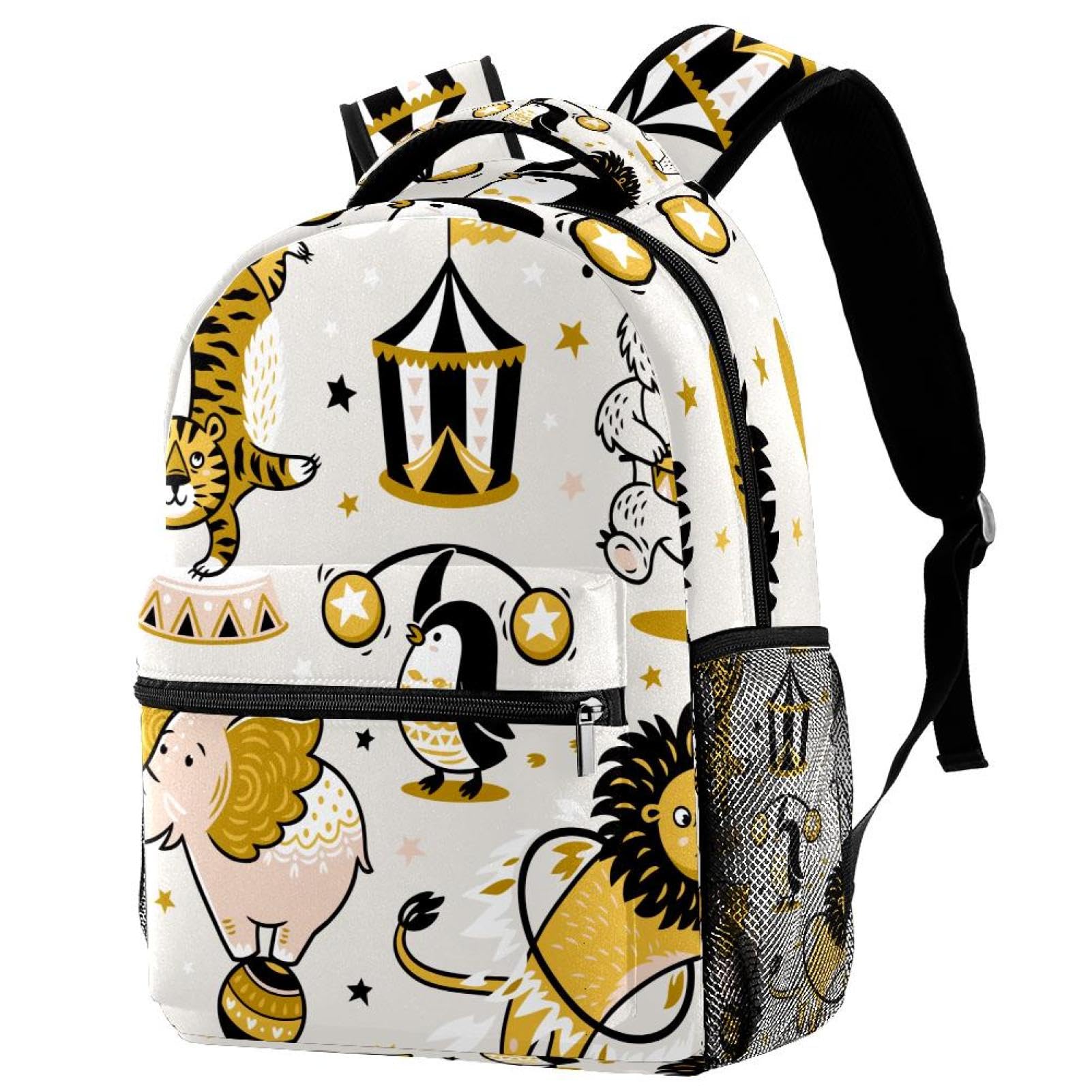 Sac à dos décontracté multicolore temple de chat 40cm