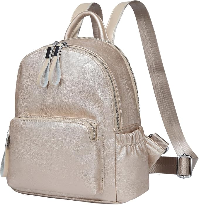 Amazon.com: VASCHY Girl's Backpacks, Light Gold, Small : Clothing ...