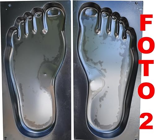 Miniatura 2 de Izquierda & derecha Foot Print Paving hormigón Piedra molde Garden Path # S13