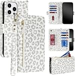 Compatible with iPhone 16 Wallet Phone Case flip Cover for Apple 16 Dark Red PU Leather, Women Men, Kickstand, Wrist Strap, Zipper, Card Holder, Credit Slots, 6.1"
