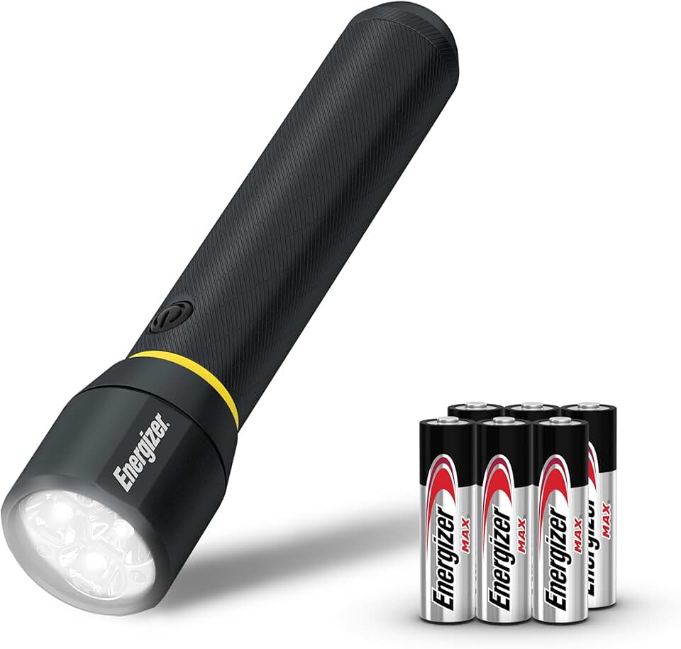 LED Flashlight Vision PRO, Ultra Bright 1000+ Lumens, IPX4 Water Resistant, Aircraft-Grade Aluminum LED Light, Rugged Metal Flash 