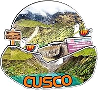 Vista 1 de Imán de madera para nevera de Cusco Perú Monumentos 3D Viajes Coleccionables Recuerdos Decoración Hecho a Mano 2