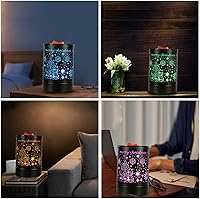 Vista 5 de Calentador de cera con fragancia, calentador de aceite eléctrico, quemador para cera perfumada, para decoración del hogar, diseño de Navidad
